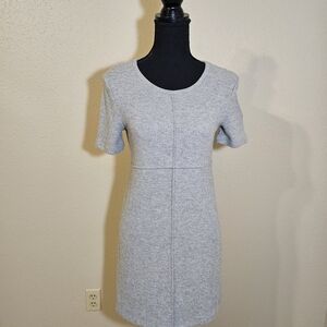Gray Short Sleeve Women's Dress